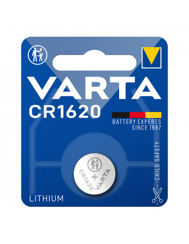 Pile varta lithium cr1620 3v (emballage 1 unit) ø16x2,0mm
