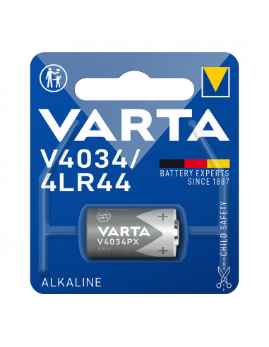 Pila varta alkaline v4034px / 4lr44 6v (emballage 1 unit) ø13x25,2mm