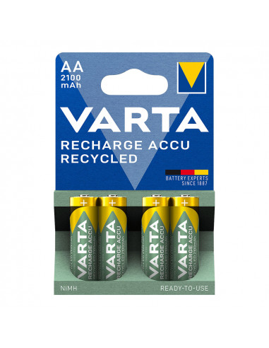 Pile varta rechargeable accu aa - lr06 2100ma (emballage 4 unit) ø14,5x50,5mm