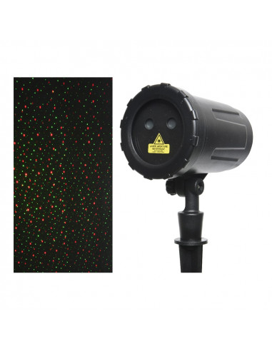 Projecteur laser rotatif 10f avec programmeur. 10x13,5x40cm