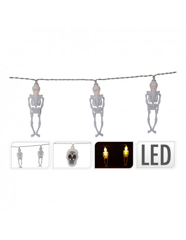 Guirlande lumineuse le halloween fonctionne à piles 10 led