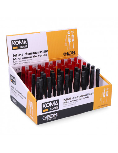 Présentoir 48 mini tournevis 80mm koma tools