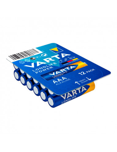 Pile varta longlife power aaa - lr03 boite 12 unit ø10,5x44,5mm
