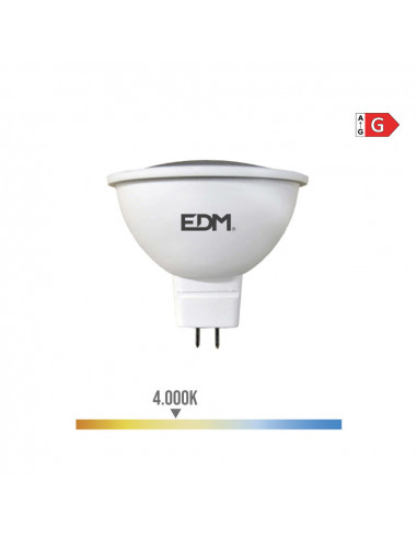 Ampoule dichroïque led mr16 (gu5.3) 5w 12v 450lm 4000k lumière du jour ø5x5cm edm