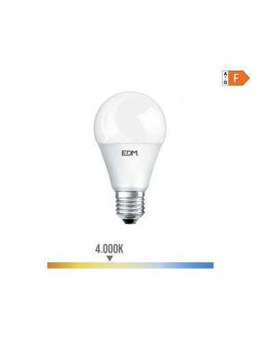 Ampoule led standard e27 15w 1521m 4000k lumière du jour ø6x11,5cm edm