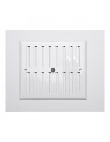 Grille réglable aluminium 0.8 blanc 170x190mm