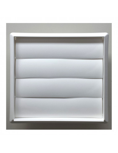 Grille de ventilation pvc tube ø120mm o 16,5x18,5cm avec plaques mobiles