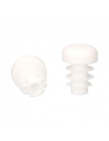 Embout rentrant blanc circulaire ø12mm