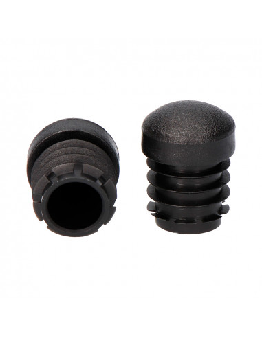 Embout rentrant noir circulaire ø20mm