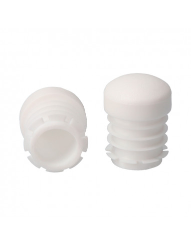 Embout rentrant blanc circulaire ø20mm