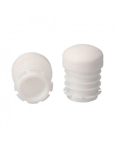 Embout rentrant blanc circulaire ø30mm