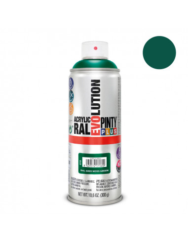 Peinture en aérosol pintyplus evolution 520cc ral 6005 vert mousse