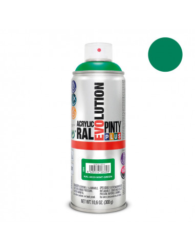 Peinture en aérosol pintyplus evolution 520cc ral 6029 vert menthe