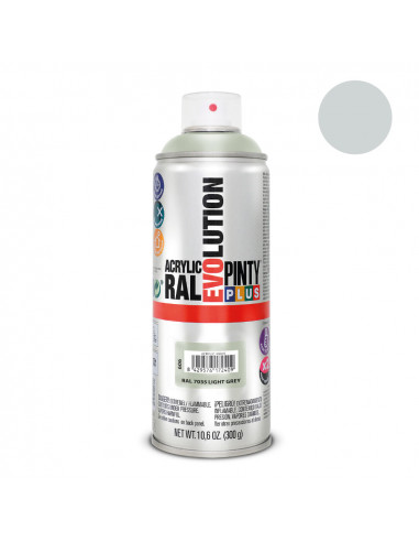 Peinture en aérosol pintyplus evolution 520cc ral 7035 gris clair
