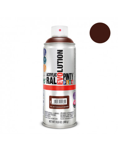 Peinture en aérosol pintyplus evolution 520cc ral 8017 brun chocolat
