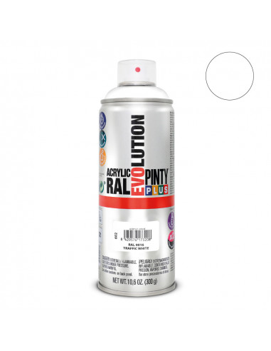 Peinture en aérosol pintyplus tech 520cc blanc electroménagers ral 9016