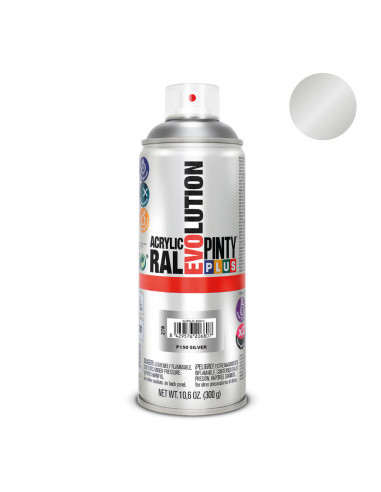 Peinture en aérosol pintyplus evolution 520cc p150 argent