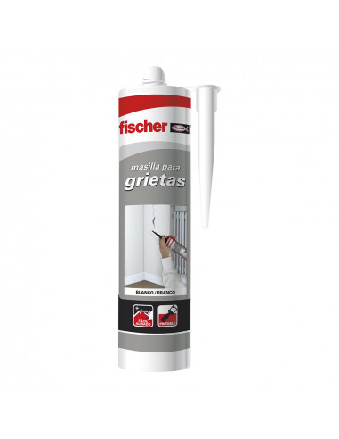 Mastic pour fissures fischer couleur blanche 300ml. 98675