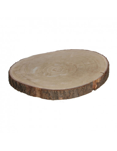 Base décorative tronc en bois hauteur 4 cms.