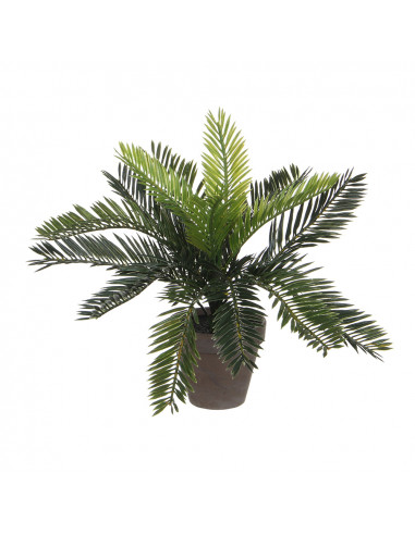 Palmier sago (cyca revoluta) pvc avec pot gris 33x11.5cm