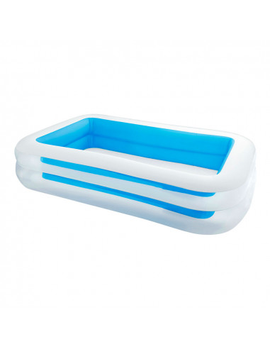 Piscine rectangulaire 2 anneaux 262x175x56cm 2 chambre a air. intex