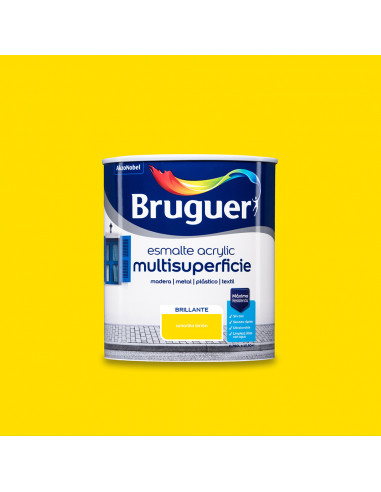Esm.acrylique multisp.jaune citron brillant 0,750l 5057541 bruguer