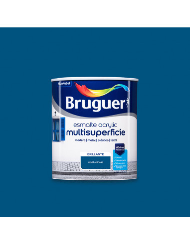 Esm. acrylique multisp.brillant bleu lumineux 0,750l 5057545 bruguer