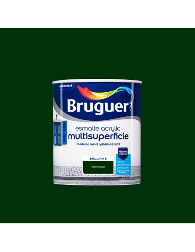 Esm.acrylique multisp.brillant vert mai 0,750l 5057557 bruguer