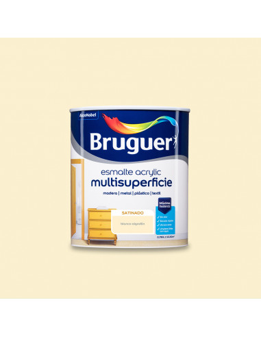 Esm.acrylique multisp. blanc santiné cotton 0,750l 5057441 bruguer
