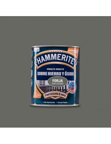 Hammerite vernis metallique forge gris foncé 0.750l 5093211
