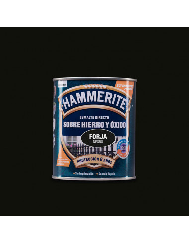 Hammerite laqué metallique forge noir 0,750l aplication directe 5093196