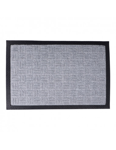 Paillasson 60x40x1,5cm gris edm