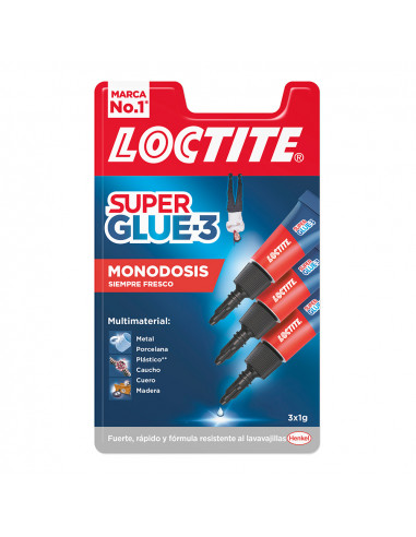 Loctite mini trio 3x1g. 2640065 super glue