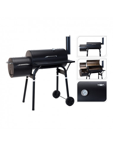 Barbecue grill smoker 112x63x112cm