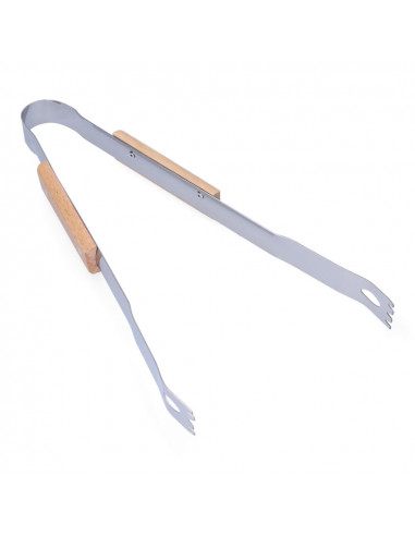 Pinces à barbecue. bois/acier inox. 35cm edm
