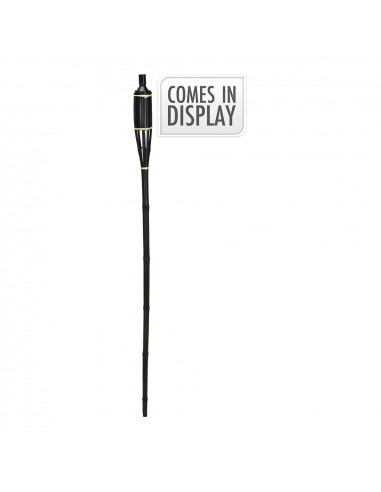 Torche en bambou couleur noir 150cm progarden