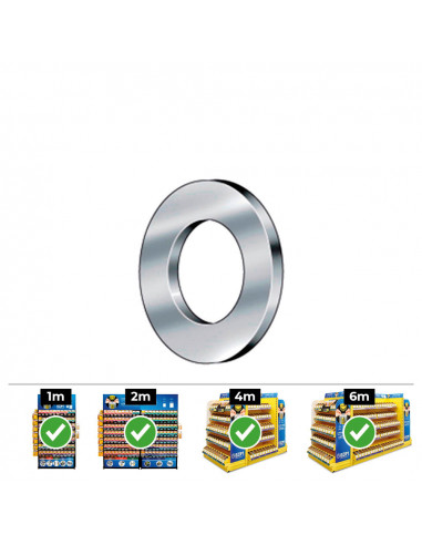 Boite 1000 rondelles lisses din/ref 125a 5 acier zinqué - celo.