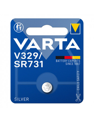 Micro pile bouton varta sr73 - v329 1,55v (emballage 1 unit) ø7,9x3,1mm
