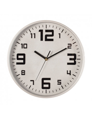 Horloge couleur argent ø30cm
