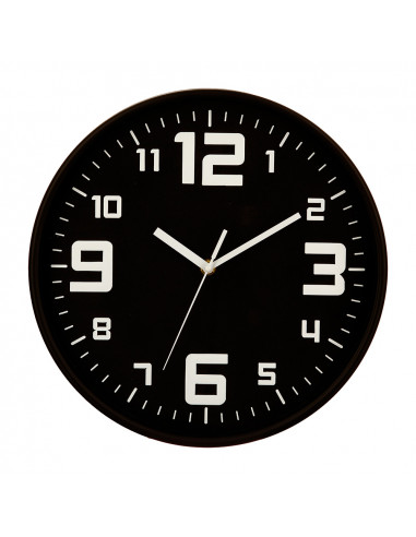 Horloge couleur noire ø30cm