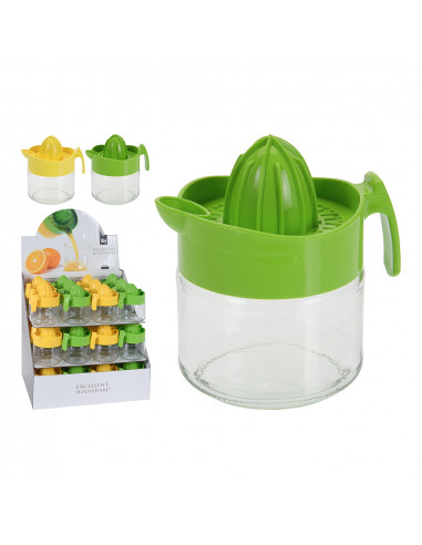 Presse-agrumes en verre, plusieurs couleurs disponibles