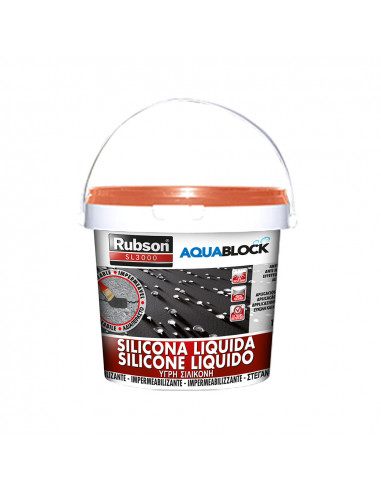 Rubson silicone liquide aquablock 1kg tuile 1894877