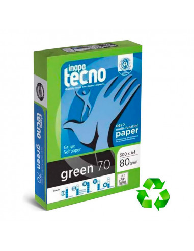 Pack 500 feuilles de papier recyclé dina4 80g