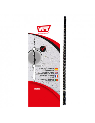 Scie marqueterie a bois, spirale 1/13cm 50.8tpi (blisters 12 scies) wuto