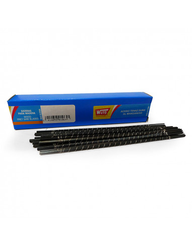 Scie marqueterie a bois, 6/13cm 20tpi (caisse 144 scies) wuto
