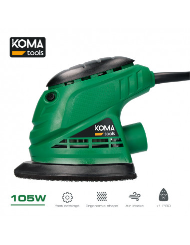 Ponceuse type mouse 105w 14,1x14,5cm koma tools