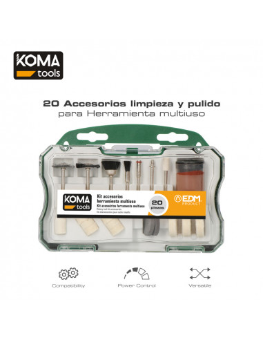 Set 20 accessoires pour 08709 koma tools