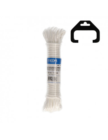 Écheveau tressé polypropylène étendoir 10mts blanc edm