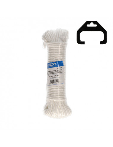 Écheveau tressé polypropylène étendoir 25mts blanc edm