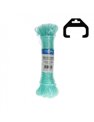 Écheveau corde plastique verte 10 mts edm